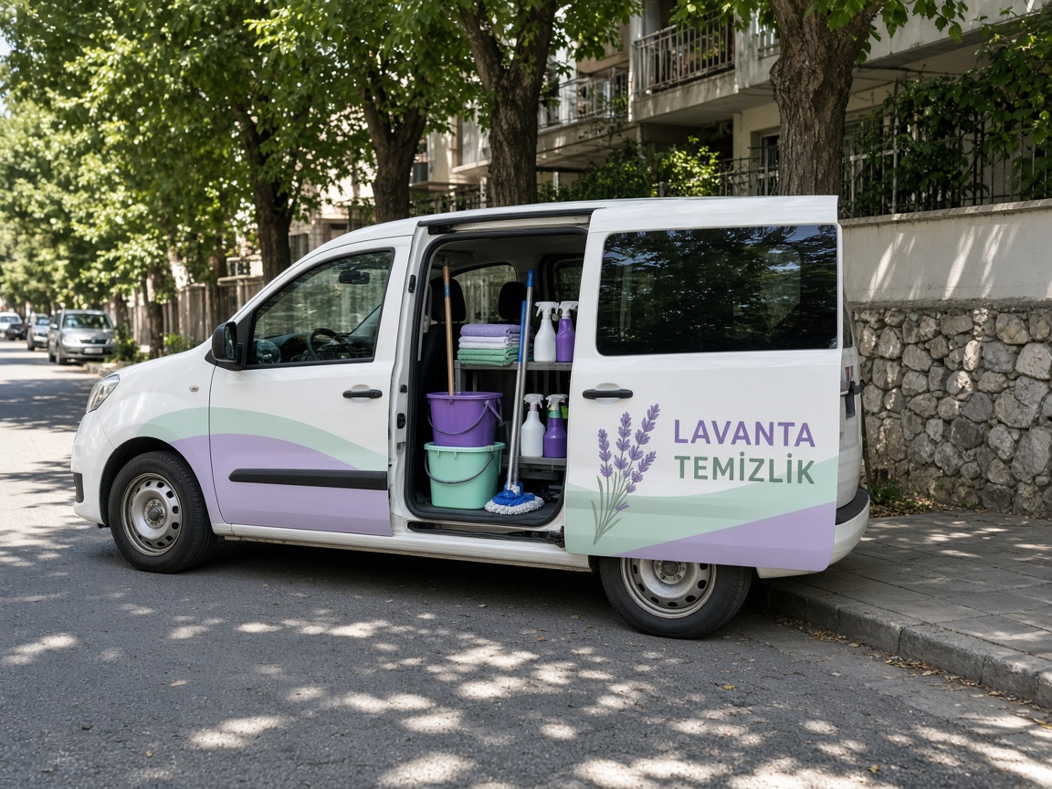 İzmir Ev Temizliği Lavanta Temizlik ekip aracı